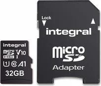 Integral High Speed R100 microSDHC 32GB Kit, UHS-I U1, A1, Class 10