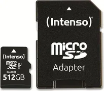 Intenso Performance R90 microSDXC 512GB Kit, UHS-I U1, Class 10