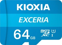 KIOXIA EXCERIA R100 microSDXC 64GB Kit, UHS-I U1, Class 10