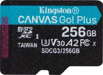 Kingston Canvas Go! Plus R170/W90 microSDXC 256GB, UHS-I U3, A2, Class 10