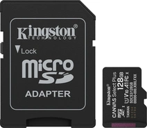 Kingston Canvas Select Plus Gen3 R150 microSDXC 128GB Kit, UHS-I U1, A1, Class 10