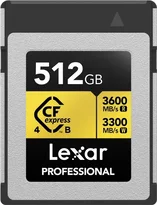 Lexar Professional GOLD 4.0 R3600/W3300 CFexpress Type B 512GB