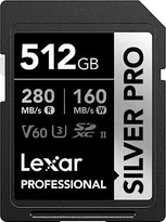 Lexar Professional SILVER PRO R280/W160 SDXC 512GB, UHS-II U3, Class 10