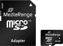 MediaRange R60/W15 microSDXC 64GB Kit, Class 10