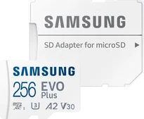 Samsung EVO Plus 2021 R130 microSDXC 256GB Kit, UHS-I U3, A2, Class 10