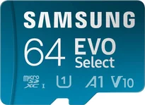 Samsung EVO Select R160 microSDXC 64GB Kit, UHS-I U1, A1, Class 10