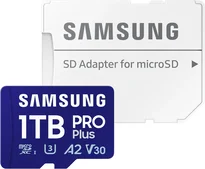 Samsung PRO Plus R180/W130 microSDXC 1TB Kit, UHS-I U3, A2, Class 10