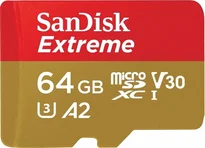 SanDisk Extreme R160/W60 microSDXC 64GB, UHS-I U3, A2, Class 10