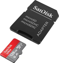 SanDisk Ultra R140 microSDXC 128GB Kit, UHS-I U1, A1, Class 10