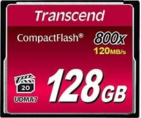 Transcend 800x R120/W60 CompactFlash Card 128GB