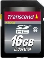 Transcend Industrial 10I R24/W16 SDHC 16GB, Class 10