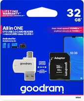 goodram M1A4 ALL in ONE R60 microSDHC 32GB Kit, UHS-I, Class 10