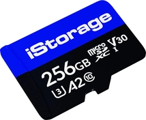 iStorage microSDXC 256GB, UHS-I U3, A2, Class 10, 10er-Pack
