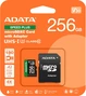 ADATA SPEED PLUS R180/W160 microSDXC 256GB Kit, UHS-I U3, A2, Class 10