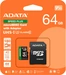 ADATA SPEED PLUS R160/W140 microSDXC 64GB Kit, UHS-I U3, A2, Class 10