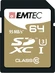 Emtec SpeedIN Pro R95/W85 SDXC 64GB, UHS-I U3, Class 10