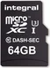 Integral Dash Cam and Security Camera R95/W60 microSDXC 64GB Kit, UHS-I U3, Class 10