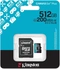 Kingston Canvas Go! Plus Gen4 R200/W160 microSDXC 512GB Kit, UHS-I U3, A2, Class 10