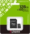 Kingston Canvas Select Plus Gen3 R150 microSDXC 128GB Kit, UHS-I U1, A1, Class 10