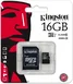 Kingston R45 microSDHC 16GB Kit, UHS-I, Class 10