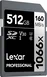 Lexar Professional 1066x Silver Series R160/W120 SDXC 512GB, UHS-I U3, Class 10