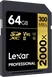Lexar Professional 2000x Gold Series R300/W260 SDXC 64GB, UHS-II U3, Class 10