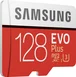 Samsung EVO Plus R100/W90 microSDXC 128GB Kit, UHS-I U3, Class 10