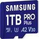 Samsung PRO Plus R180/W130 microSDXC 1TB USB-Kit, UHS-I U3, A2, Class 10