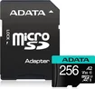 ADATA Premier Pro R100/W85 microSDXC 256GB Kit, UHS-I U3, A2, Class 10