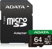 ADATA SPEED PLUS R160/W140 microSDXC 64GB Kit, UHS-I U3, A2, Class 10