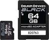 Delkin Black R90/W90 microSDXC 64GB Kit, UHS-I U3,...