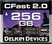 Delkin Cinema R560/W495 CFast 2.0 CompactFlash Card 256GB