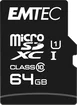 Emtec EliteGold R90/W20 microSDXC 64GB Kit, UHS-I U1, Class 10