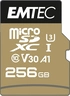 Emtec SpeedIN PRO R95/W85 microSDXC 256GB Kit, UHS-I...