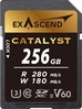Exascend Catalyst R280/W180 SDXC 256GB, UHS-II U3, Class 10