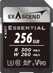 Exascend Essential R300/W280 SDXC 256GB, UHS-II U3, Class 10
