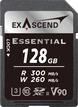 Exascend Essential R300/W280 SDXC 128GB, UHS-II U3, Class 10
