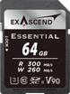 Exascend Essential R300/W280 SDXC 64GB, UHS-II U3, Class 10