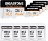 Gigastone 10x High Endurance R95/W30 microSDHC 16GB...