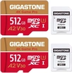 Gigastone 4K Game Pro R160/W100 microSDXC 512GB Kit, UHS-I U3, A2, Class 10, 2er-Pack