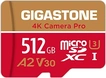 Gigastone 4K Game Pro R160/W100 microSDXC 512GB Kit, UHS-I U3, A2, Class 10