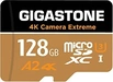Gigastone 4k Camera Extreme R100/W50 microSDXC 128GB...