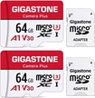 Gigastone Camera Plus R95/W35 microSDXC 64GB Kit, UHS-I U1, A1, Class 10, 2er-Pack