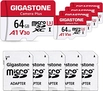 Gigastone Camera Plus R95/W35 microSDXC 64GB Kit, UHS-I U1, A1, Class 10, 5er-Pack