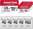 Gigastone Camera Plus R100/W50 microSDXC 128GB Kit, UHS-I U3, A1, Class 10, 5er-Pack