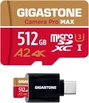 Gigastone Camera Pro MAX R130/W85 microSDXC 512GB Kit,...