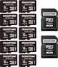 Gigastone Full HD Video R85/W15 microSDHC 16GB Kit, UHS-I U1, Class 10, 10er-Pack