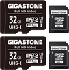 Gigastone Full HD Video R90/W20 microSDHC 32GB Kit, UHS-I U1, Class 10, 2er-Pack