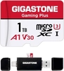 Gigastone Gaming Plus R100/W60 microSDXC 1TB Kit, UHS-I U3, A1, Class 10