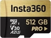 Insta360 Memory Card PRO R90 microSDXC 512GB, UHS-I U3, A2, Class 10